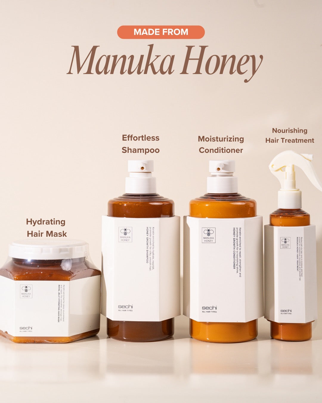 Sechi Ultimate Honey Colour Lock Growth Set