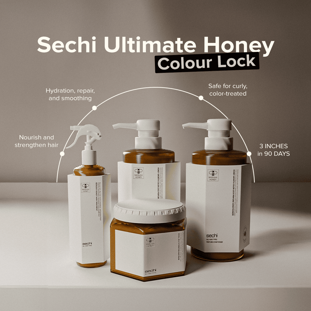 Sechi Ultimate Honey Colour Lock Growth Set