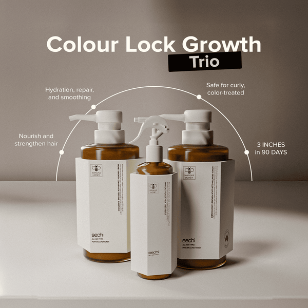 Sechi Honey Colour Lock Growth Bare Minimum Trio