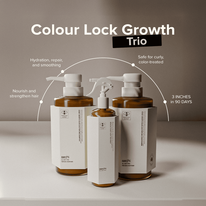 Sechi Honey Colour Lock Growth Bare Minimum Trio